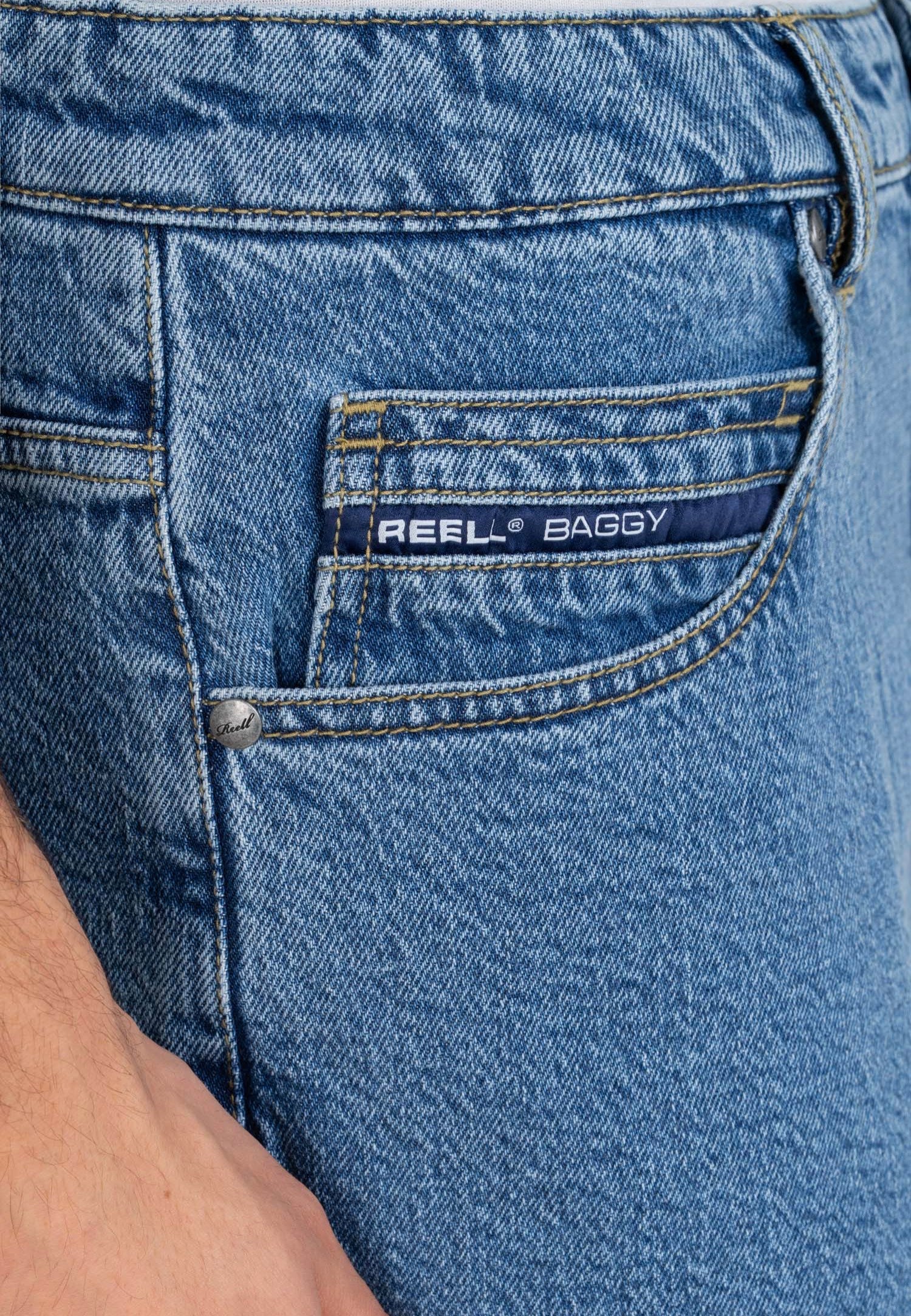 REELL - Baggy Authentic Mid Blue - Jeans - Image 5